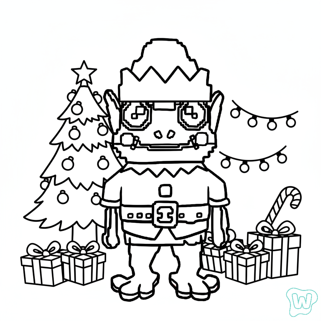 páginas para colorear detalladas de Frogo Elfo para adultos