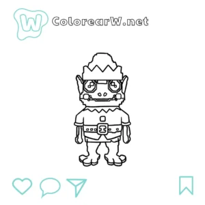 Frogo Elfo para colorear (PDF para imprimir gratis) thumbnail