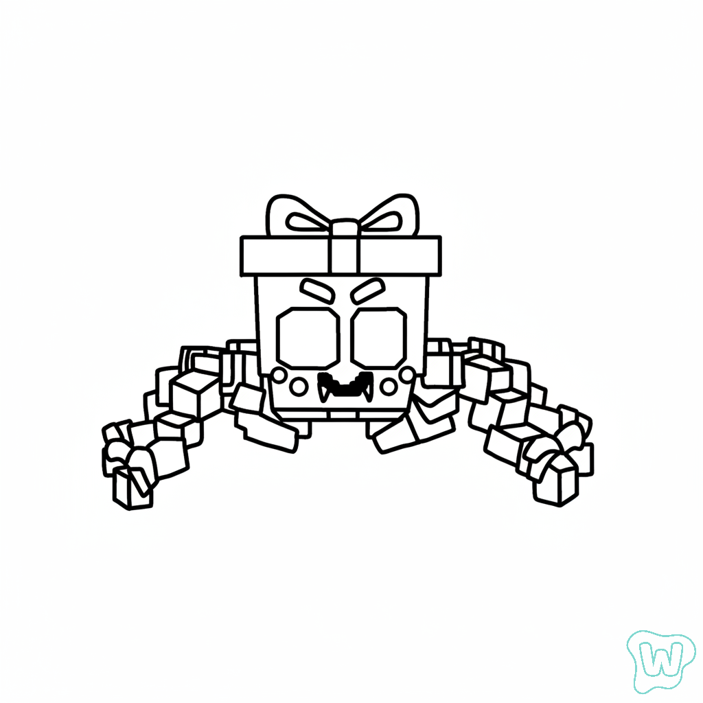 lindas páginas para colorear Giftini Spyderini