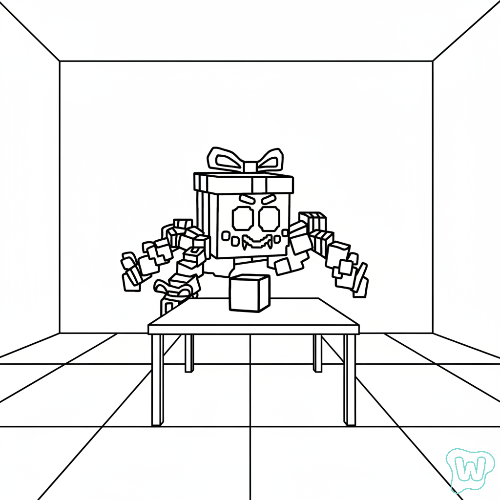 colorear y Imprimir PDF gratis Giftini Spyderini