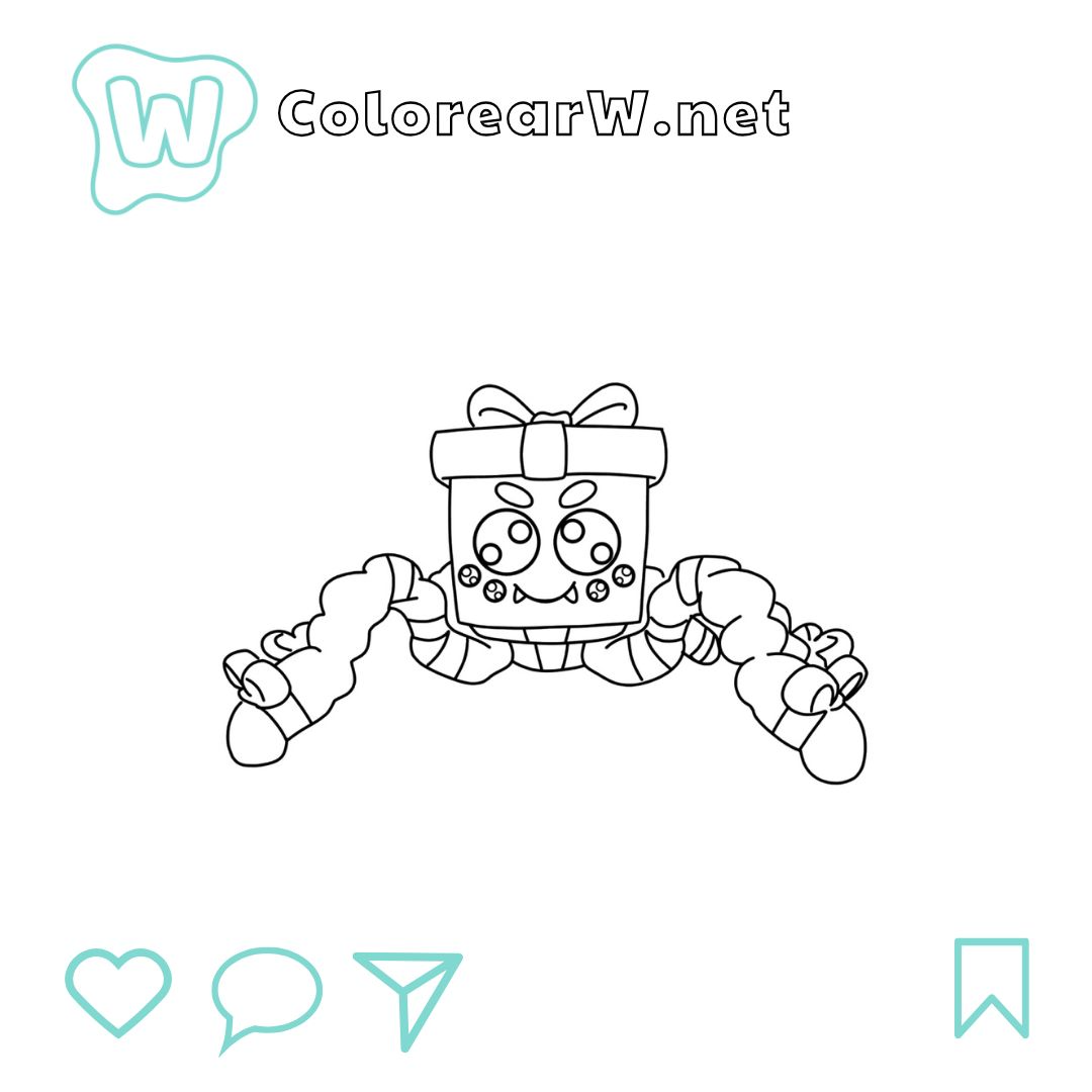 Giftini Spyderini para colorear (PDF para imprimir gratis) thumbnail