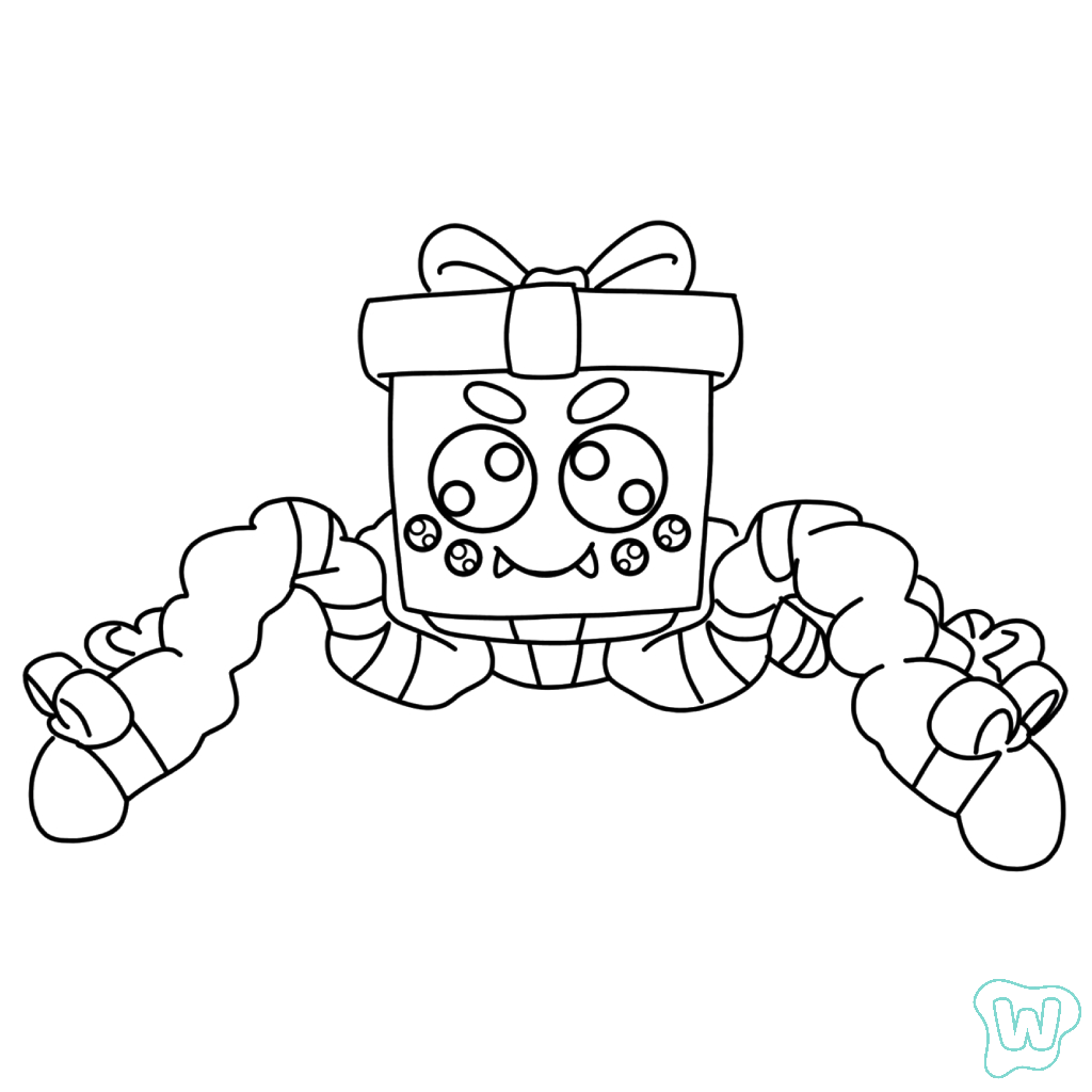 páginas para colorear gratis Giftini Spyderini para niños