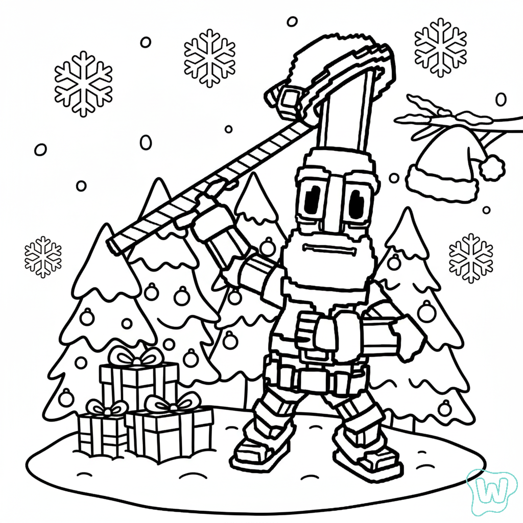 Ho Ho Ho Sahur páginas para colorear para imprimir