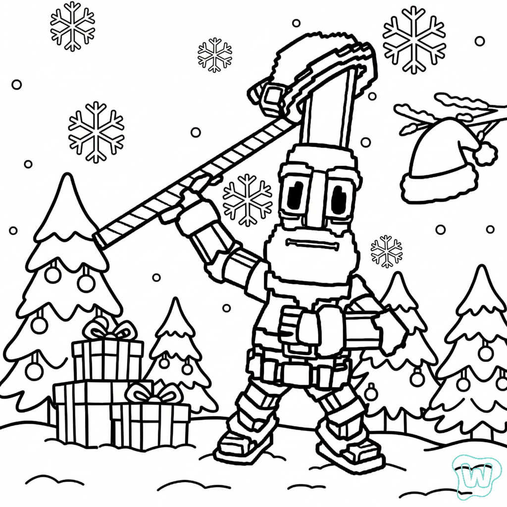 Ho Ho Ho Sahur para colorear y Imprimir PDF gratis