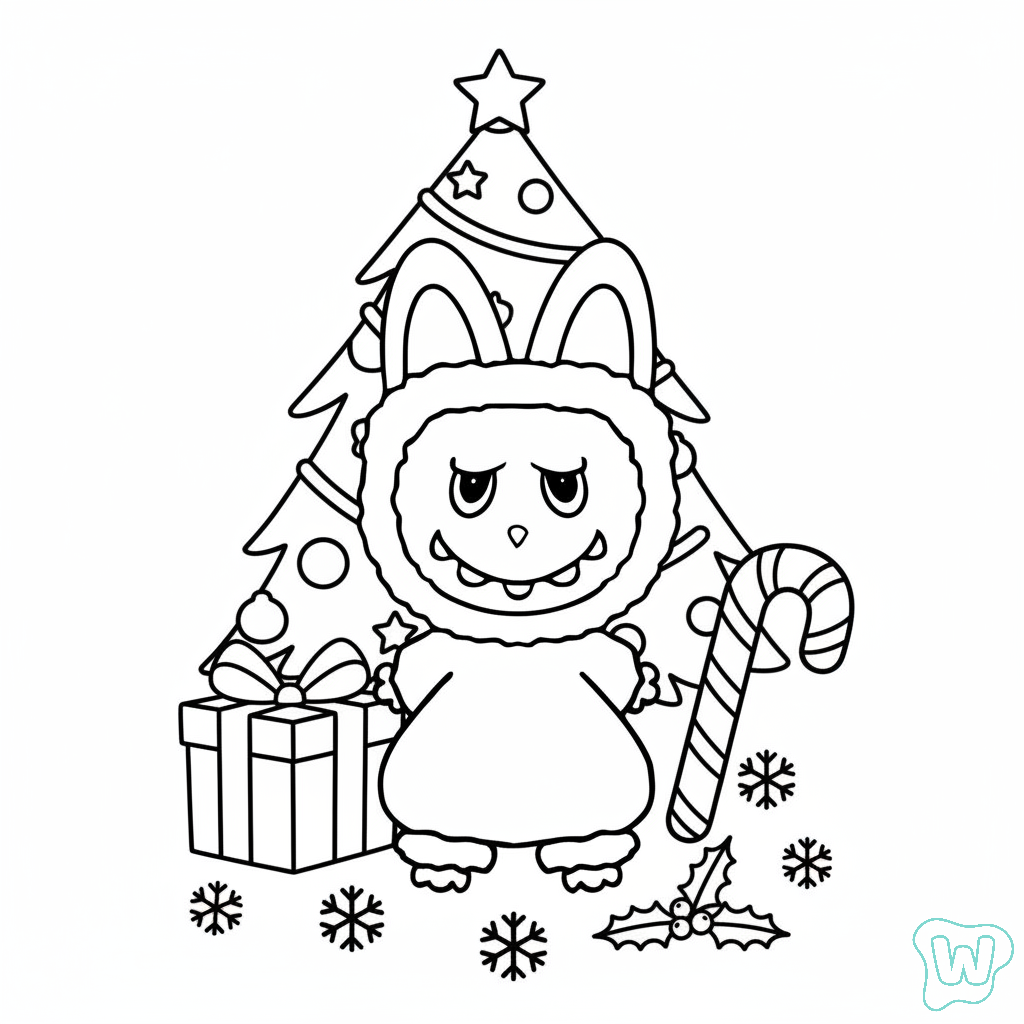 Labubu para colorear 1