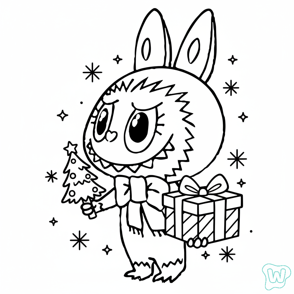 dibujos para colorear Labubu