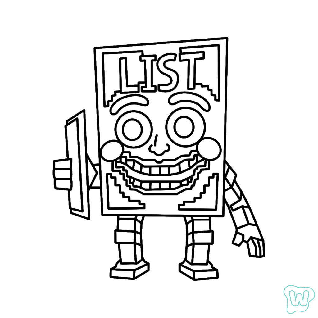 List List List Sahur dibujos para colorear