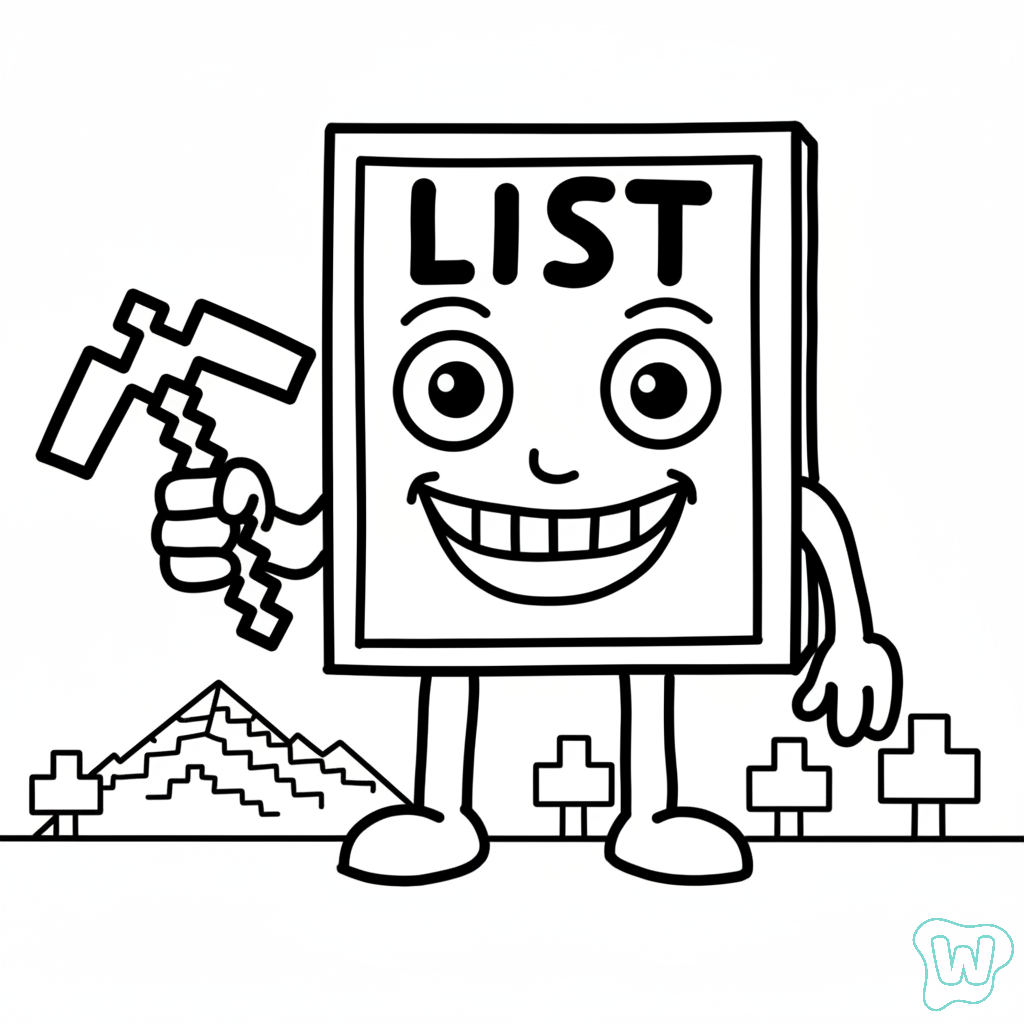 páginas para colorear lindas y fáciles de List List List Sahur