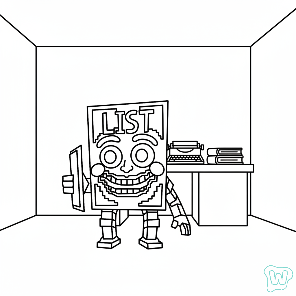 List List List Sahur colorear y Imprimir PDF