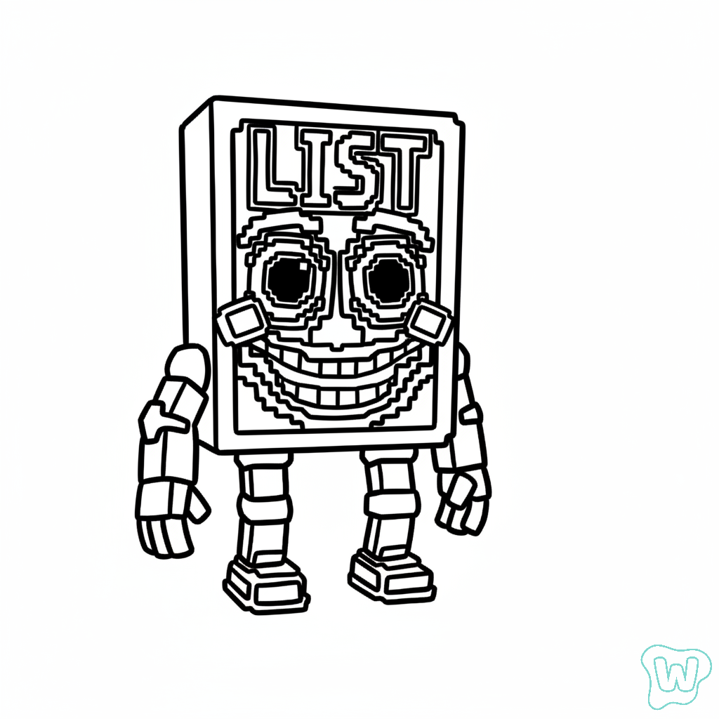 páginas para colorear gratis List List List Sahur pdf