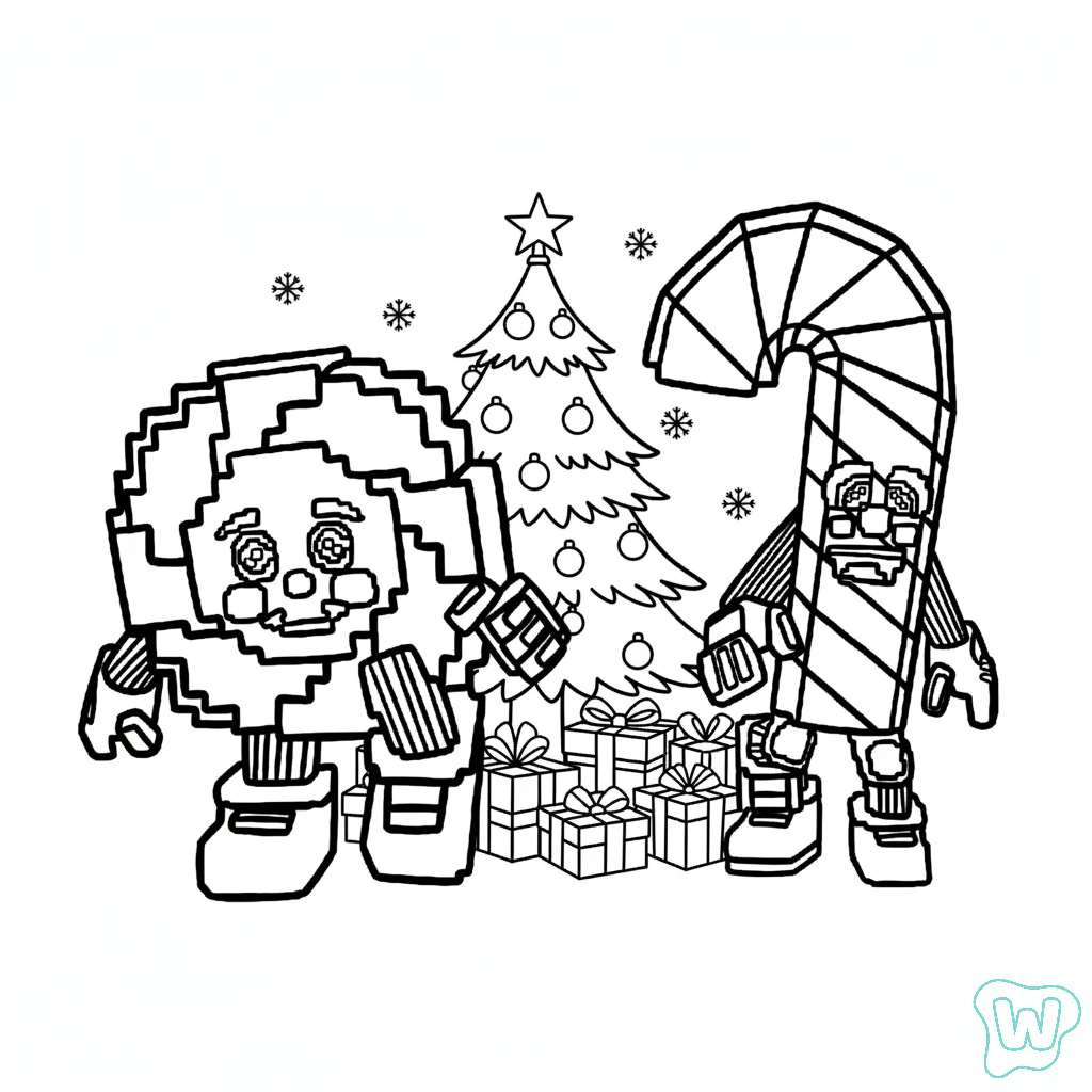 Los Candies dibujos para colorear  y Imprimir PDF gratis 1