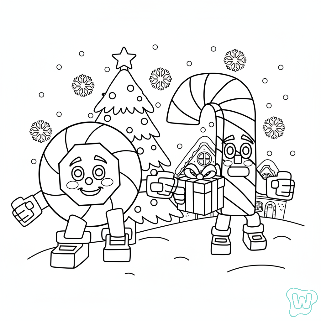 Los Candies dibujos para colorear  y Imprimir PDF gratis 2