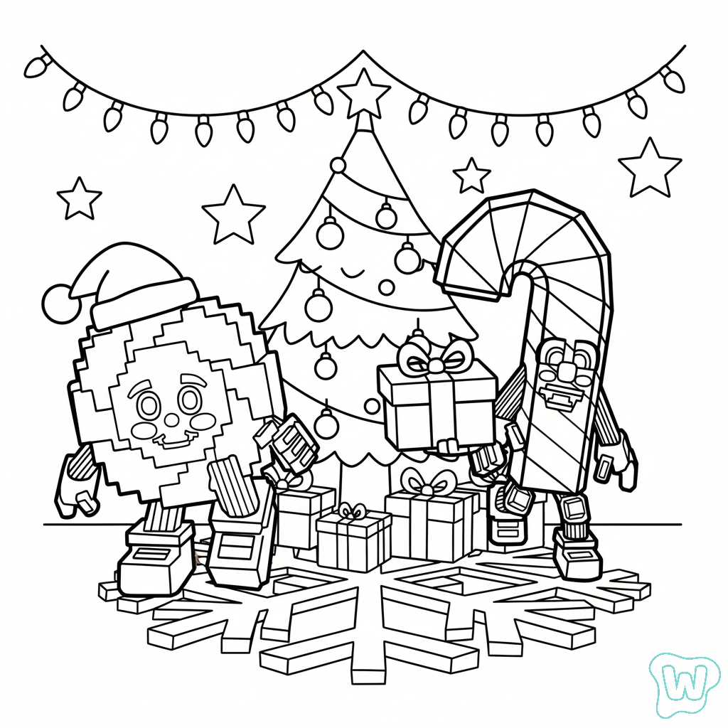 páginas para colorear fáciles de Los Candies