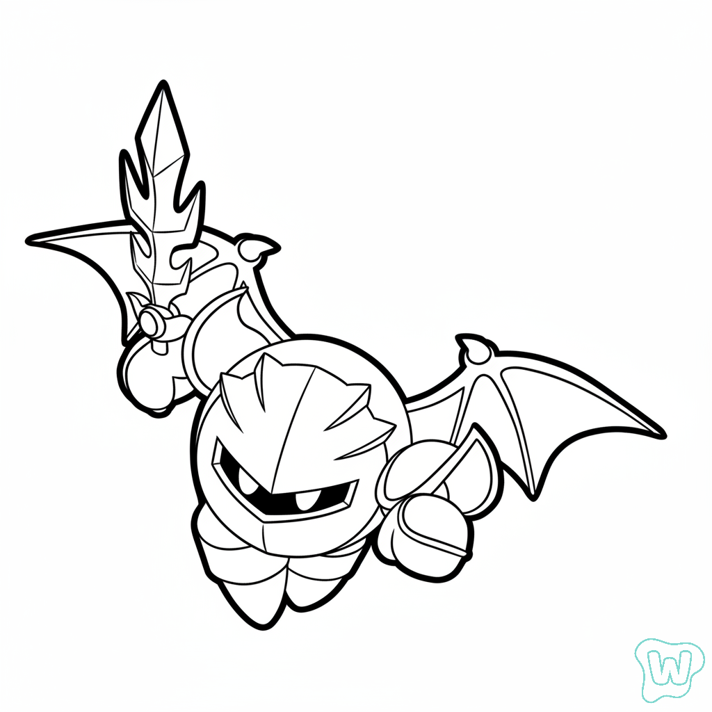 páginas para colorear gratis para adultos Mega Knight 1