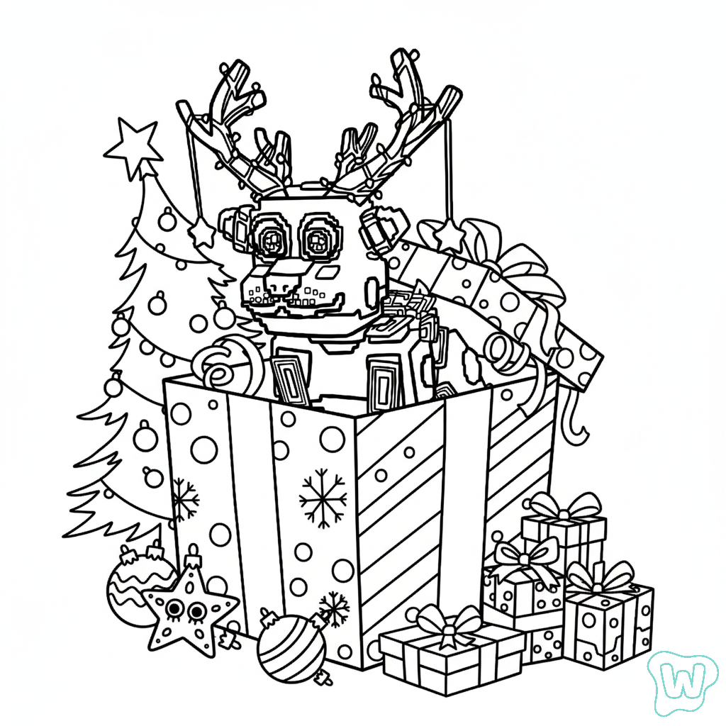 páginas para colorear imprimibles Money Money Reindeer 1