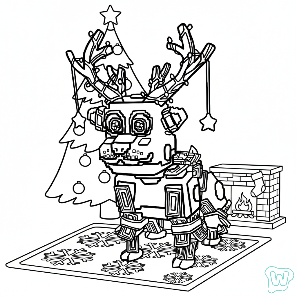 Money Money Reindeer páginas para colorear imprimibles