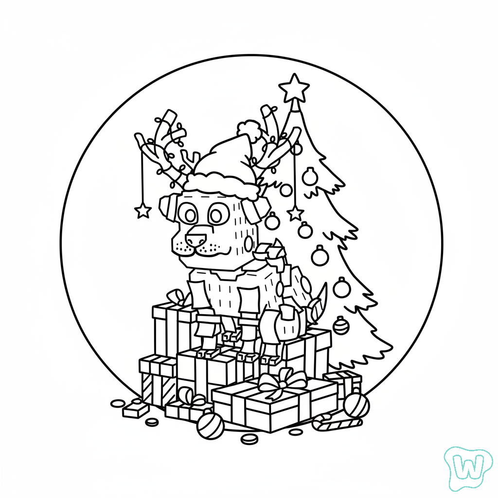 para colorear Money Money Reindeer