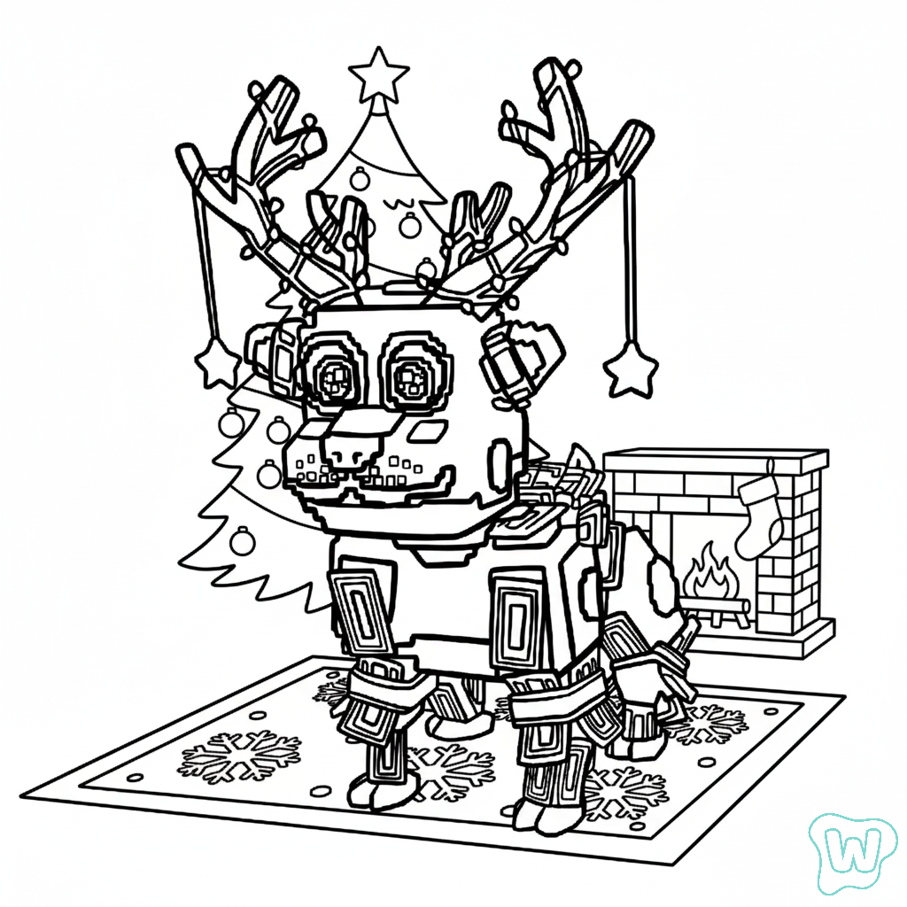 Money Money Reindeer colorear y Imprimir PDF gratis