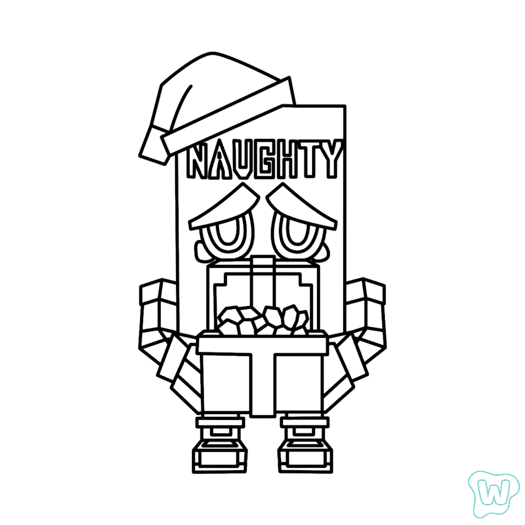 páginas para colorear gratis Naughty Naughty para niños