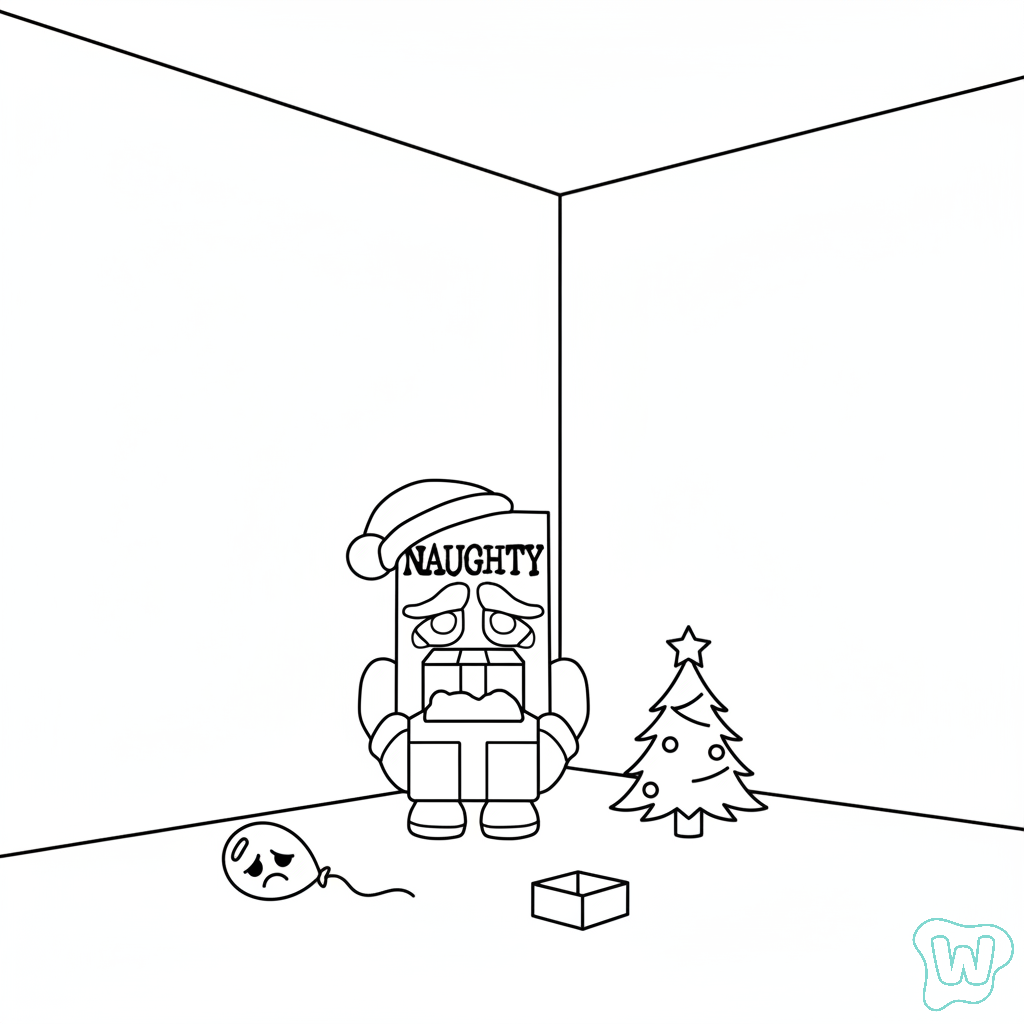 Naughty Naughty páginas para colorear para niños