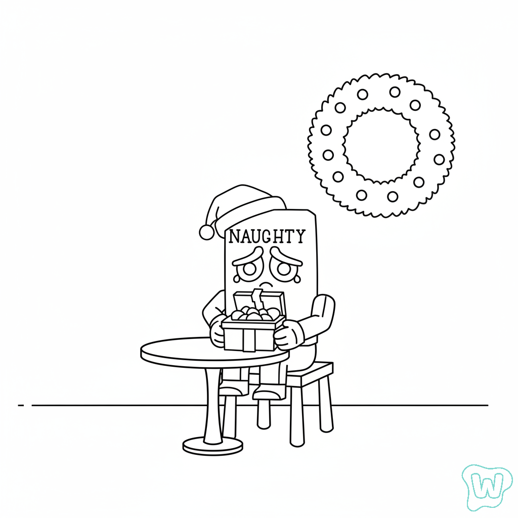 páginas para colorear imprimibles gratis Naughty Naughty