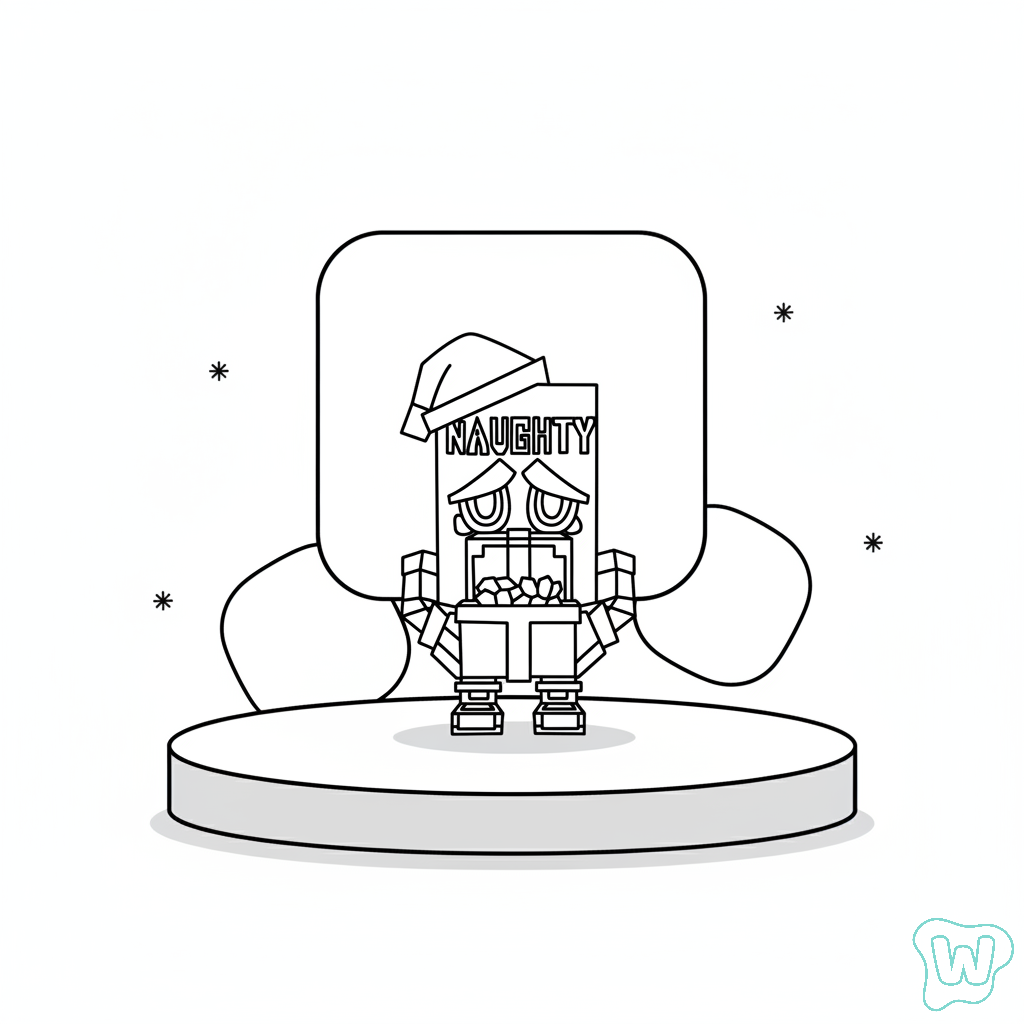 divertidas páginas para colorear Naughty Naughty