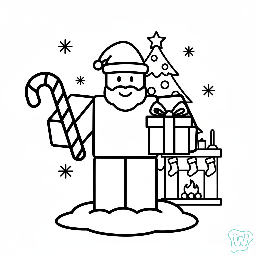 lindas páginas para colorear Noobini Santanini