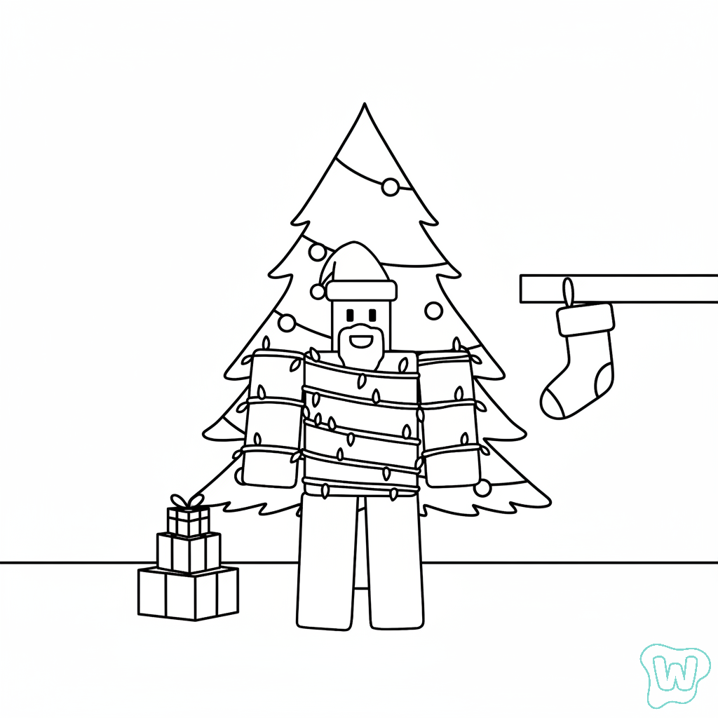 Noobini Santanini páginas para colorear para imprimir gratis