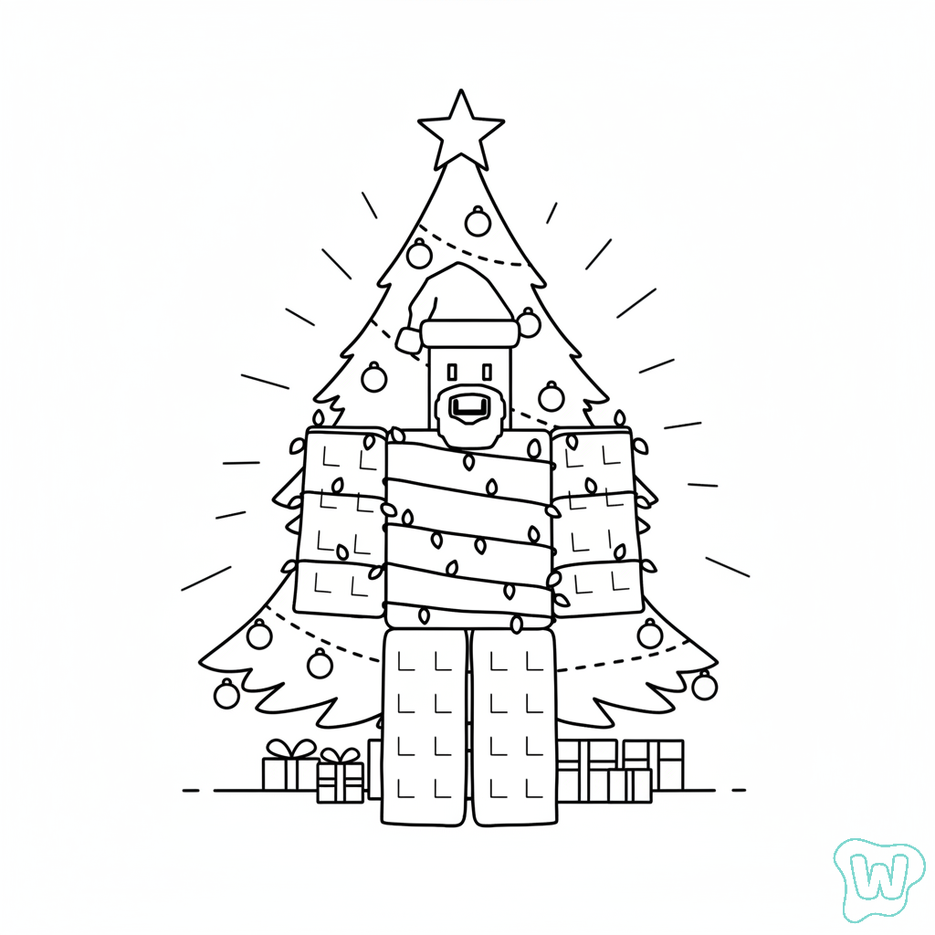 Noobini Santanini dibujos para colorear  y Imprimir PDF gratis