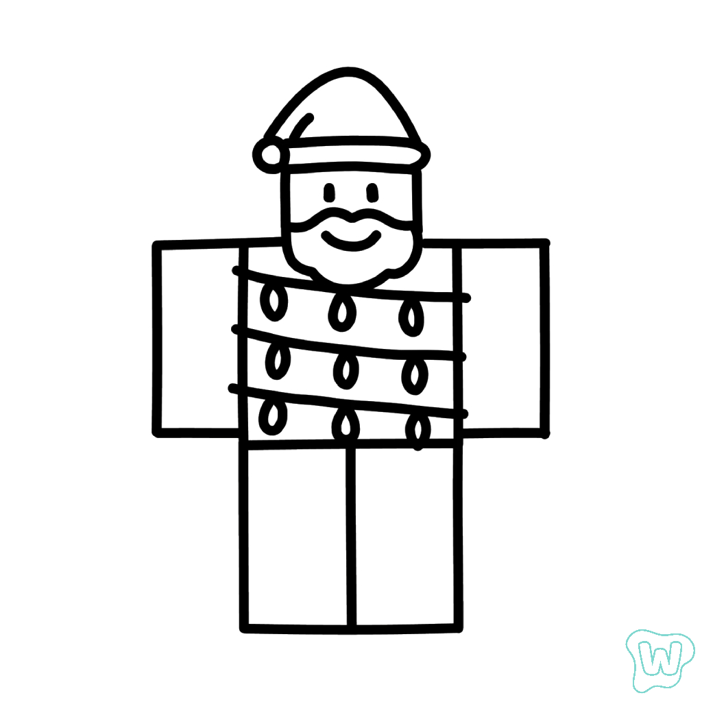 páginas para colorear gratis para adultos Noobini Santanini