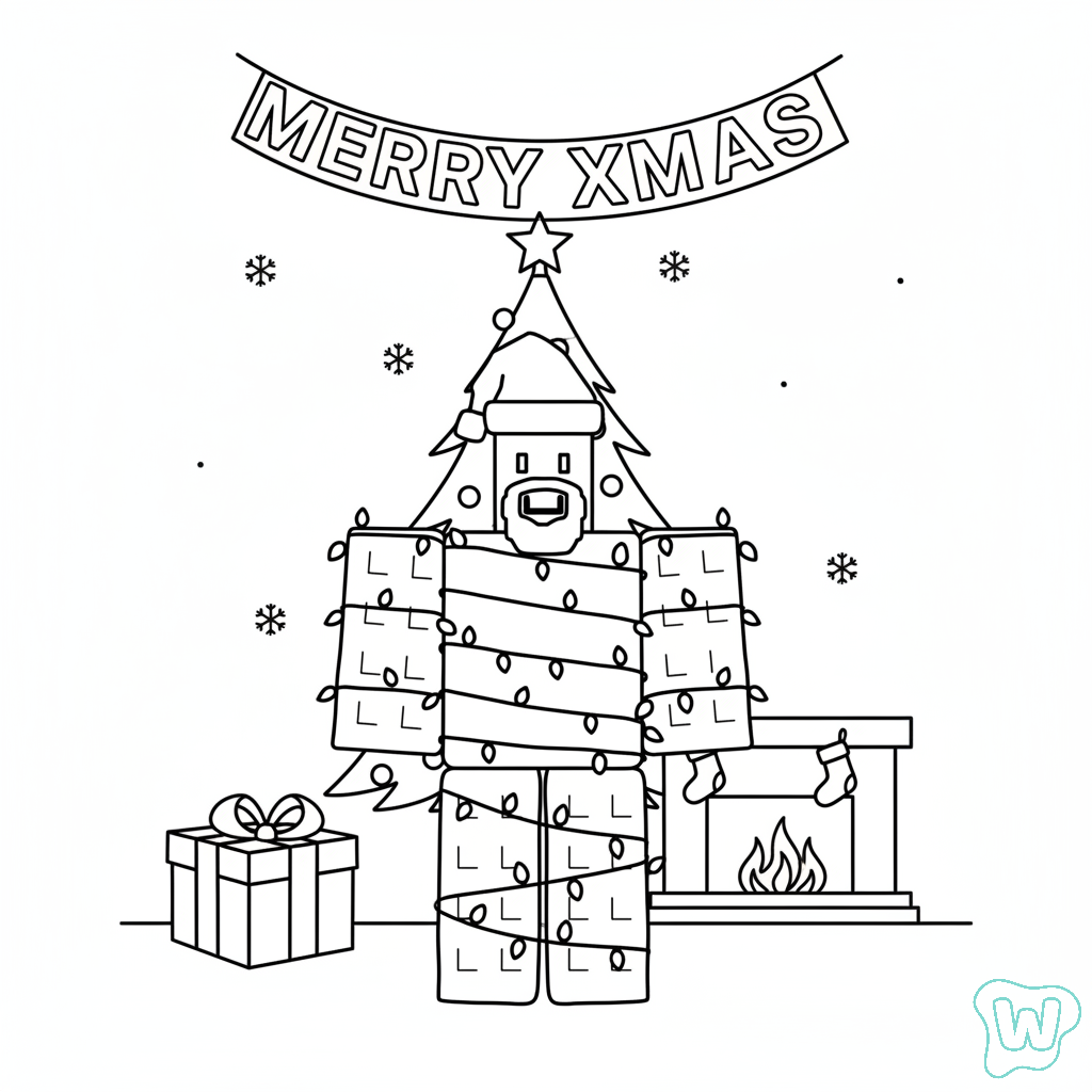 divertidas páginas para colorear Noobini Santanini