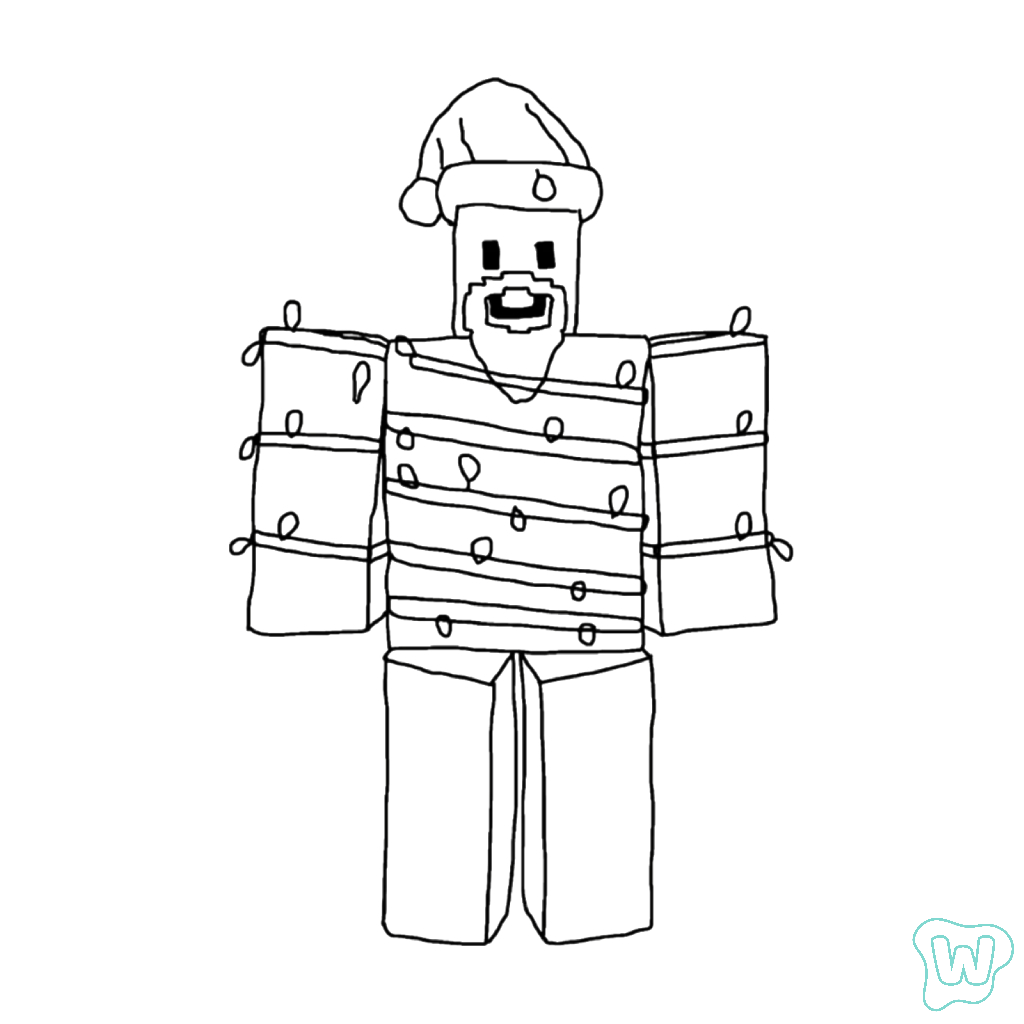 Noobini Santanini adornos para colorear