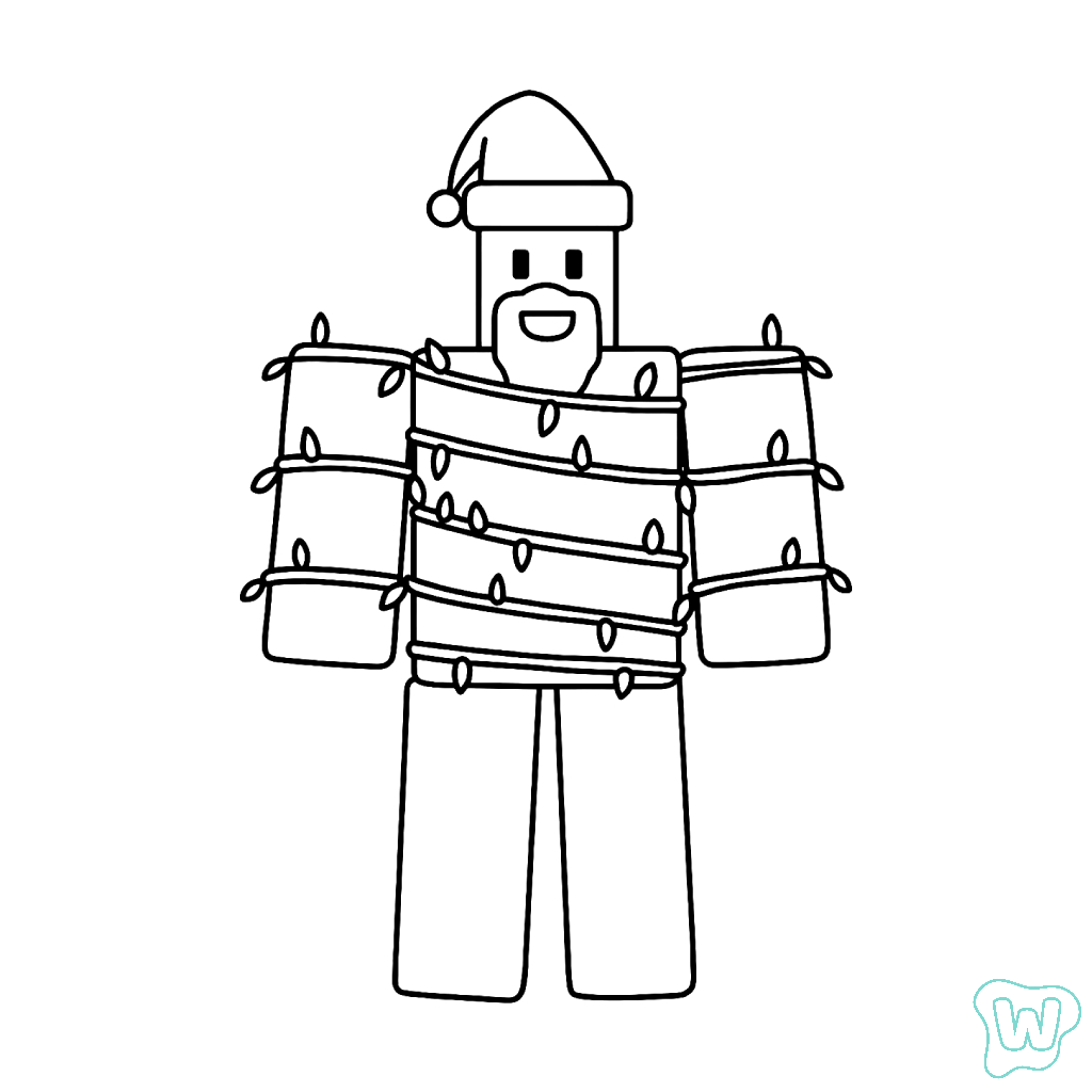 páginas para colorear de preescolar Noobini Santanini