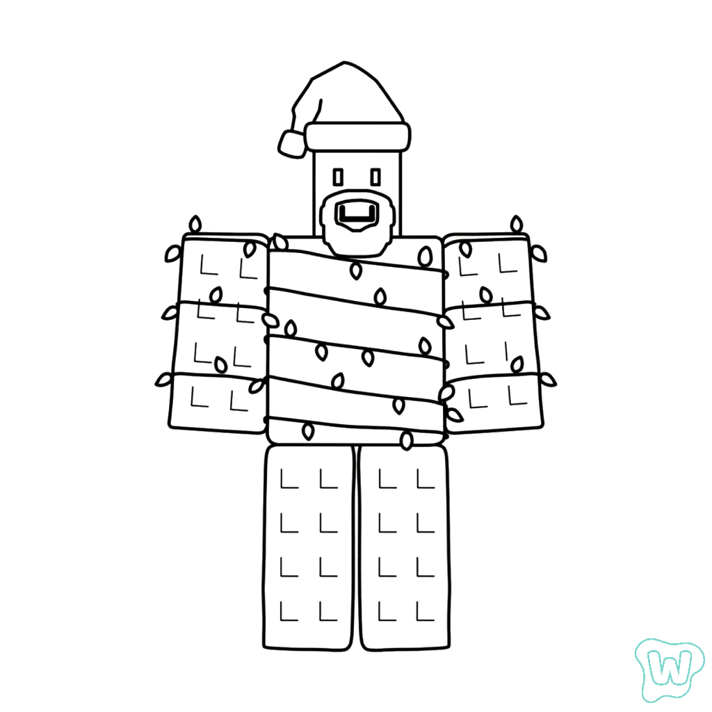 Noobini Santanini páginas para colorear