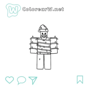 Noobini Santanini para colorear (PDF para imprimir gratis) thumbnail