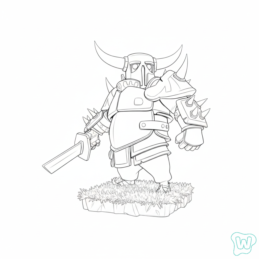 P.E.K.K.A para colorear gratis