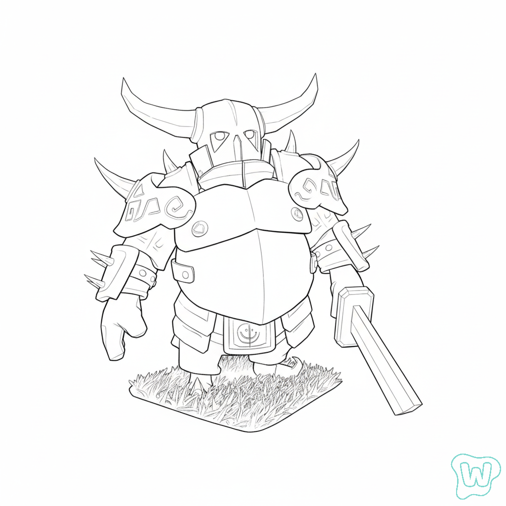 colorear páginas de P.E.K.K.A 1