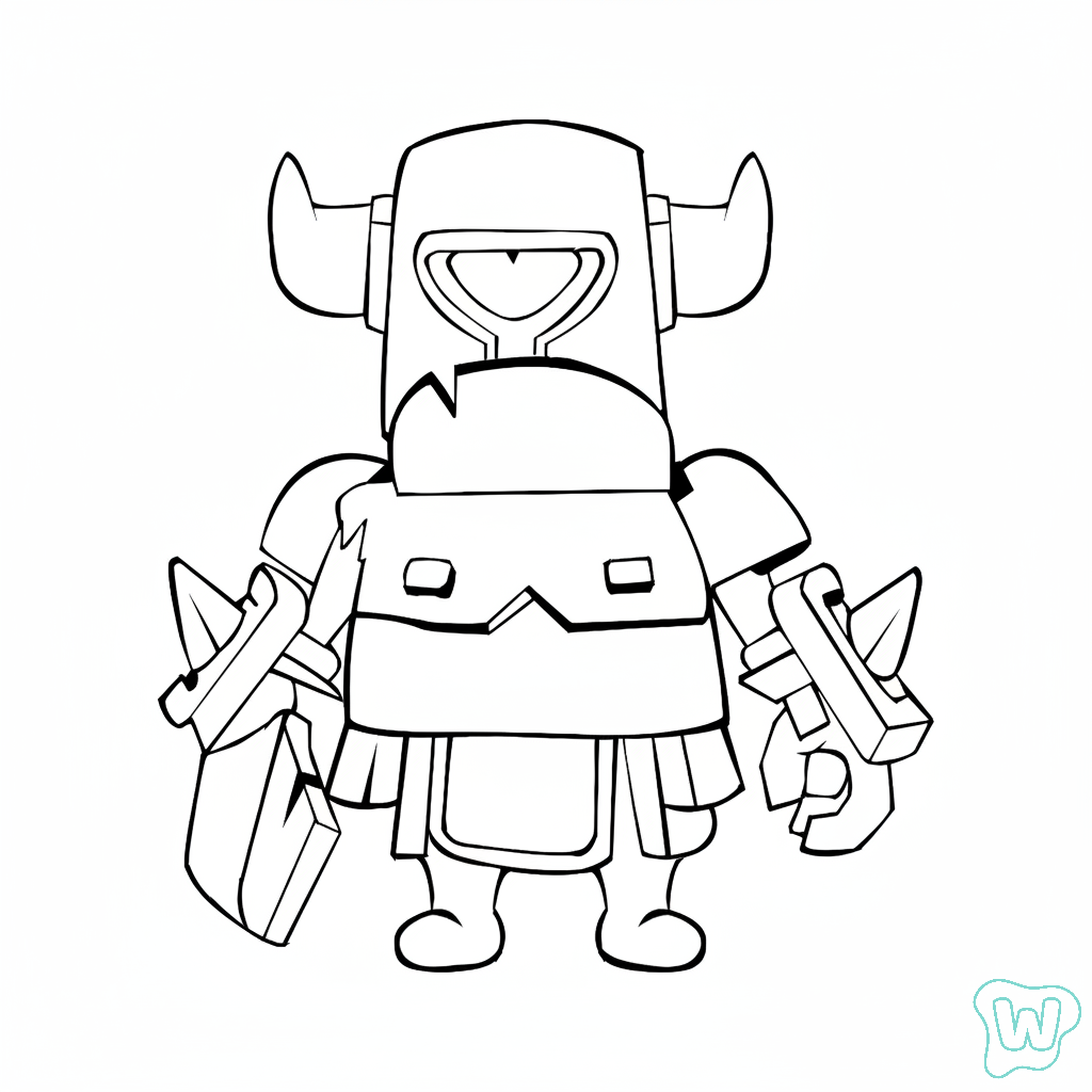 P.E.K.K.A para colorear y Imprimir PDF gratis