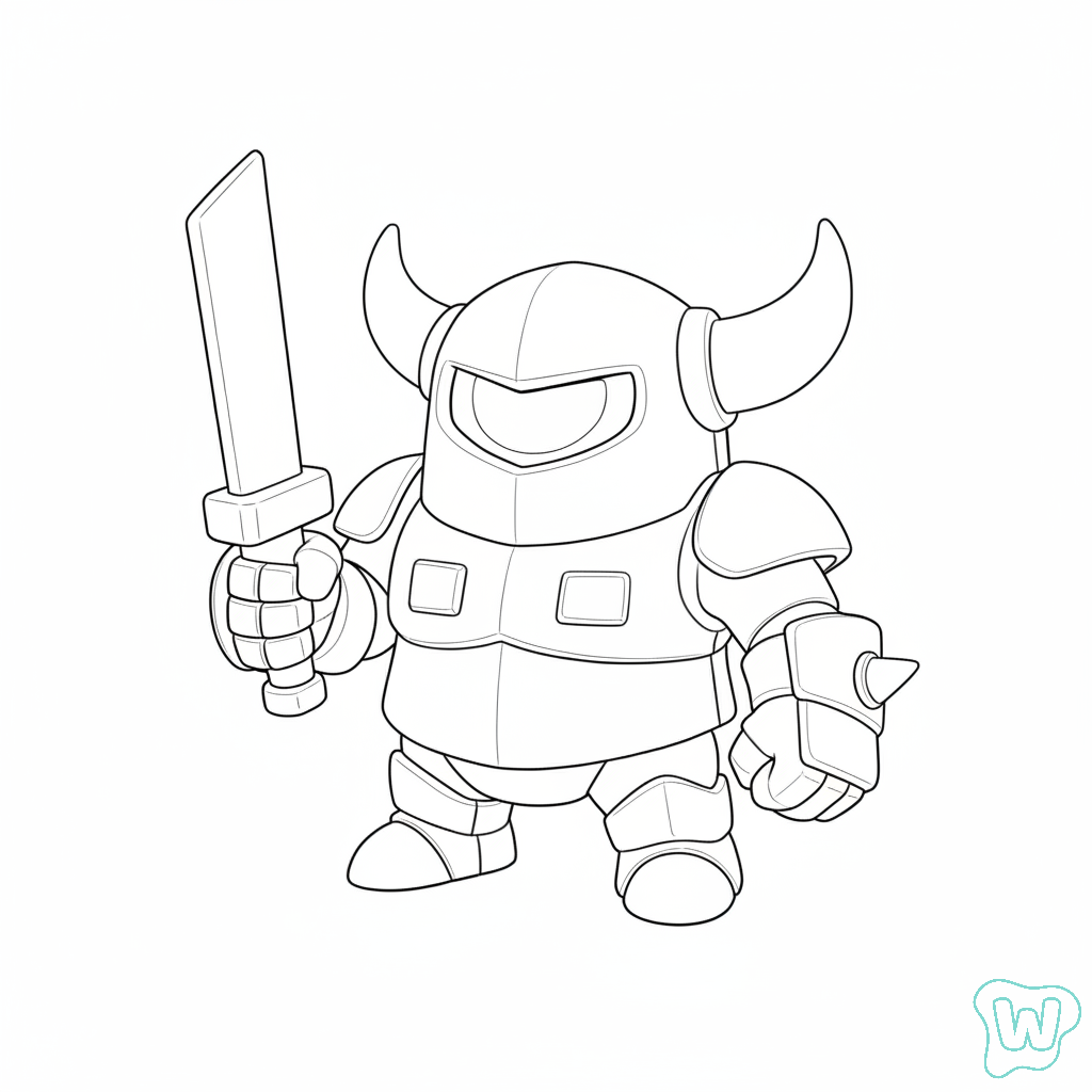 P.E.K.K.A para colorear y Imprimir PDF