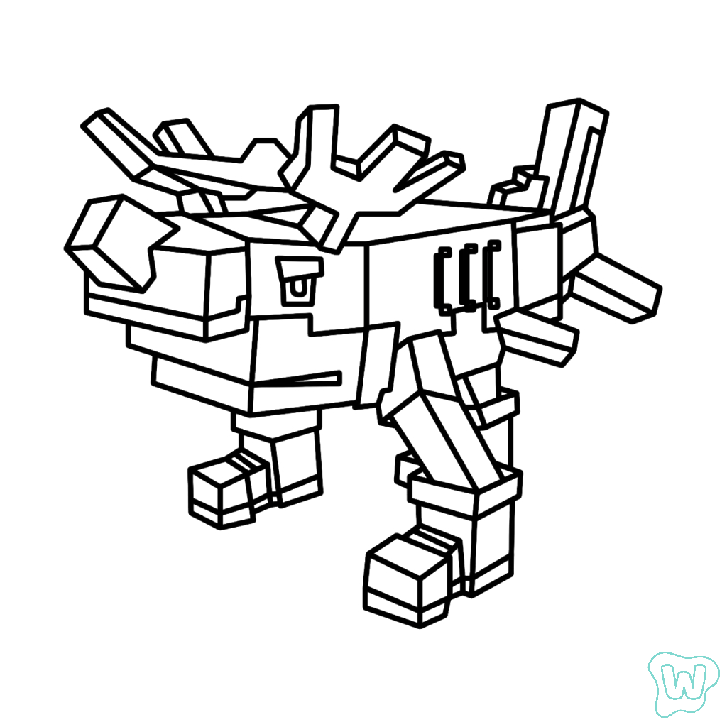 páginas para colorear para niños Reindeer Tralala