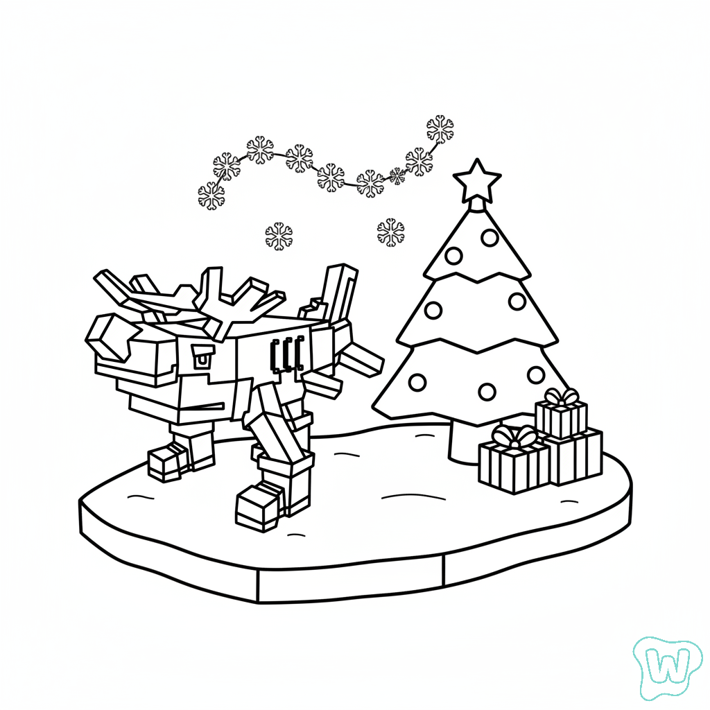 colorear páginas de Reindeer Tralala