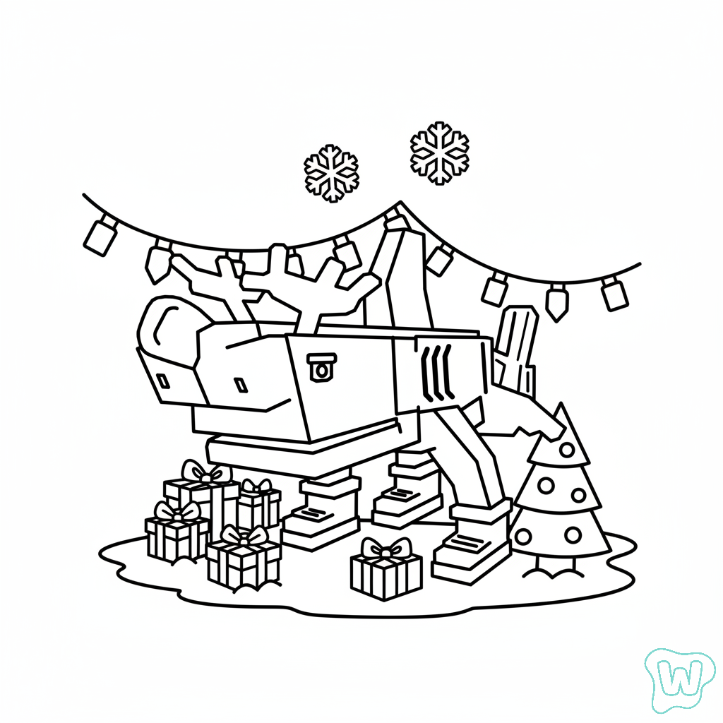 Reindeer Tralala PDF para imprimir gratis