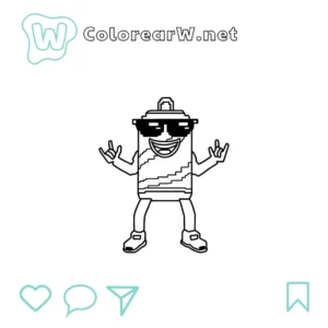 Swag Soda para colorear (PDF para imprimir gratis) thumbnail