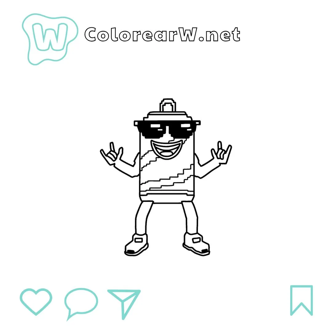 Swag Soda para colorear (PDF para imprimir gratis) thumbnail