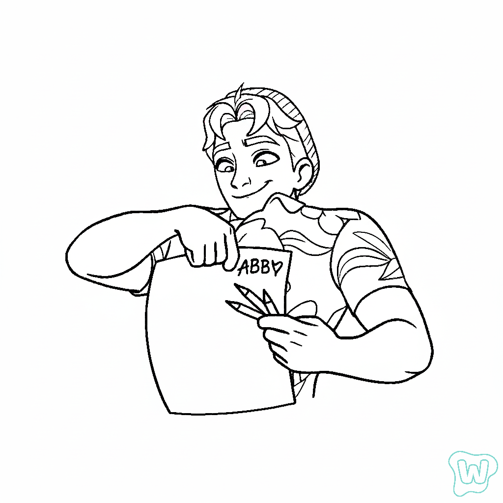 Abby Saja páginas para colorear gratis 1