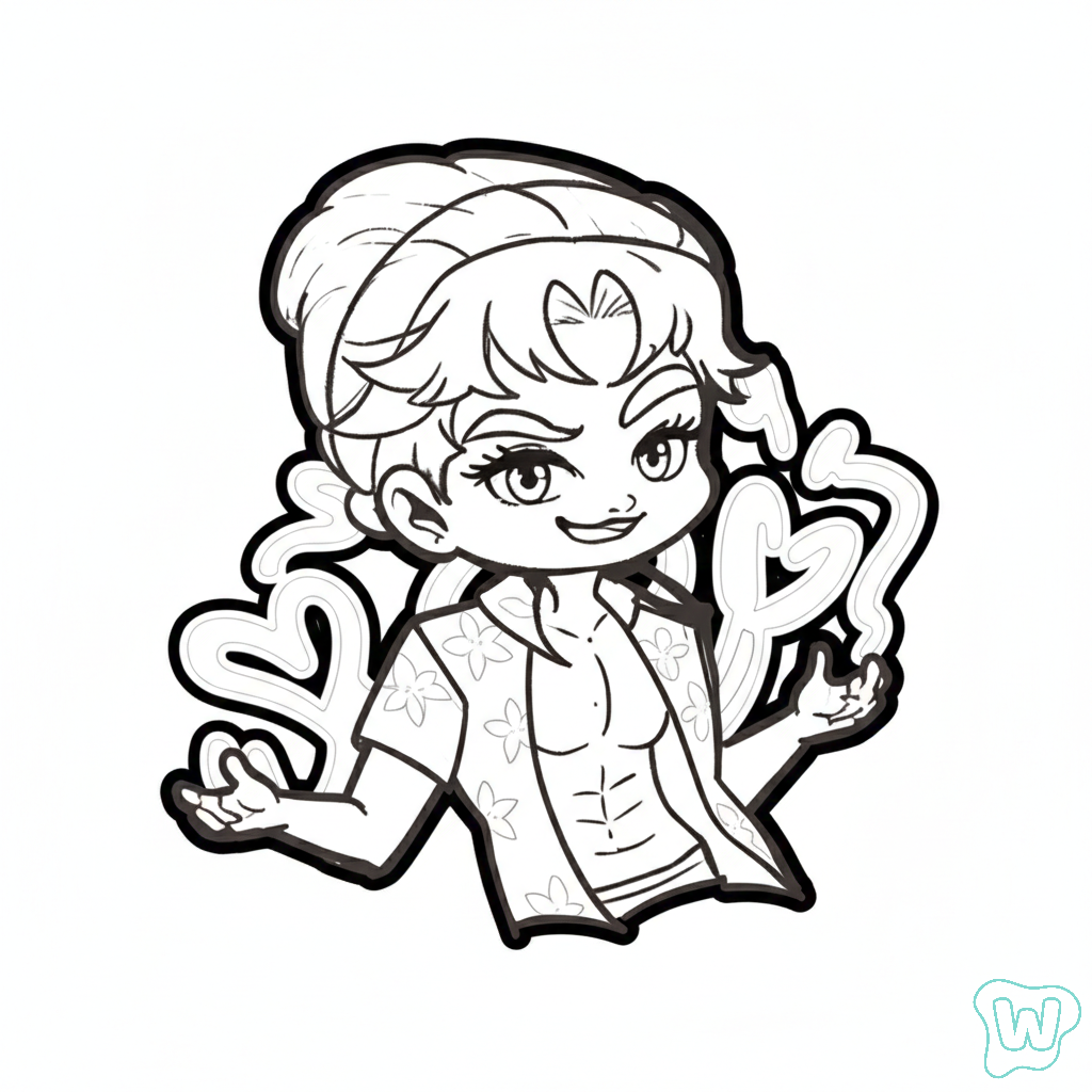 Abby Saja para colorear y Imprimir PDF