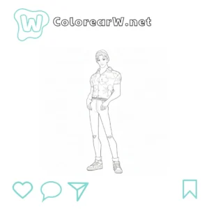 Abby Saja para colorear (PDF para imprimir gratis) thumbnail