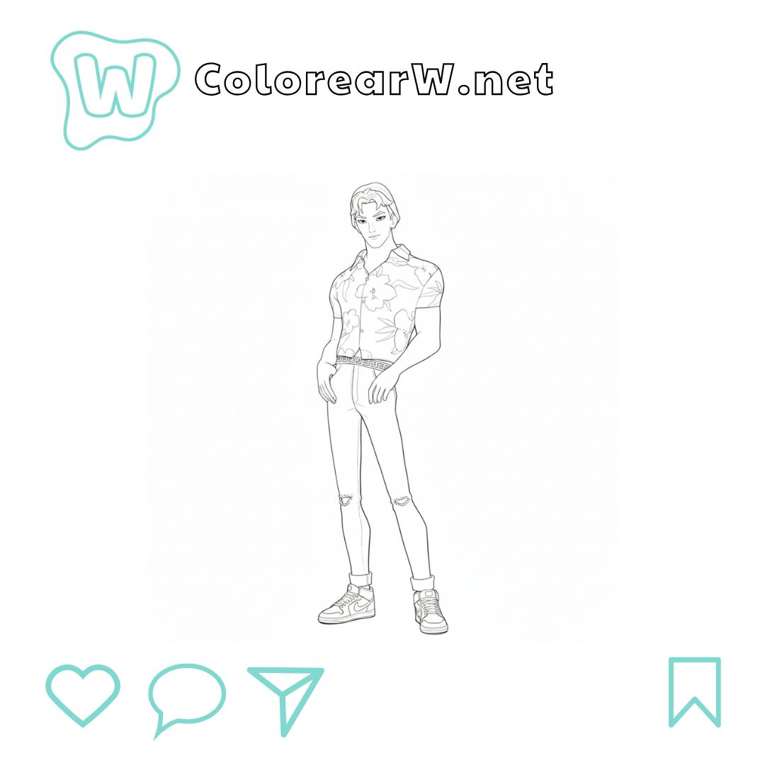 Abby Saja para colorear (PDF para imprimir gratis) thumbnail