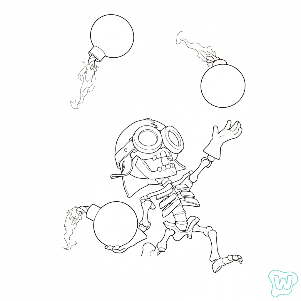 páginas para colorear para adultos Bomber