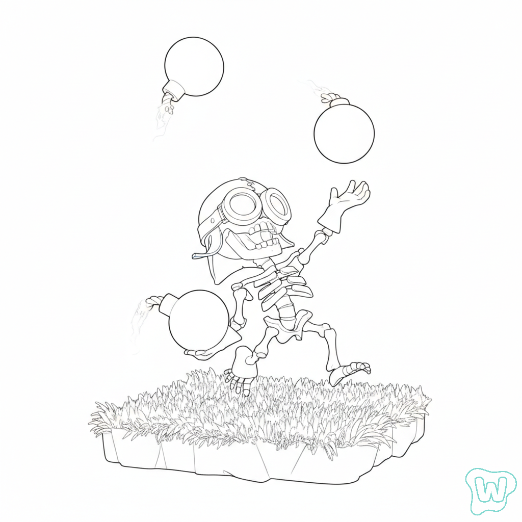 páginas para colorear imprimibles gratis Bomber